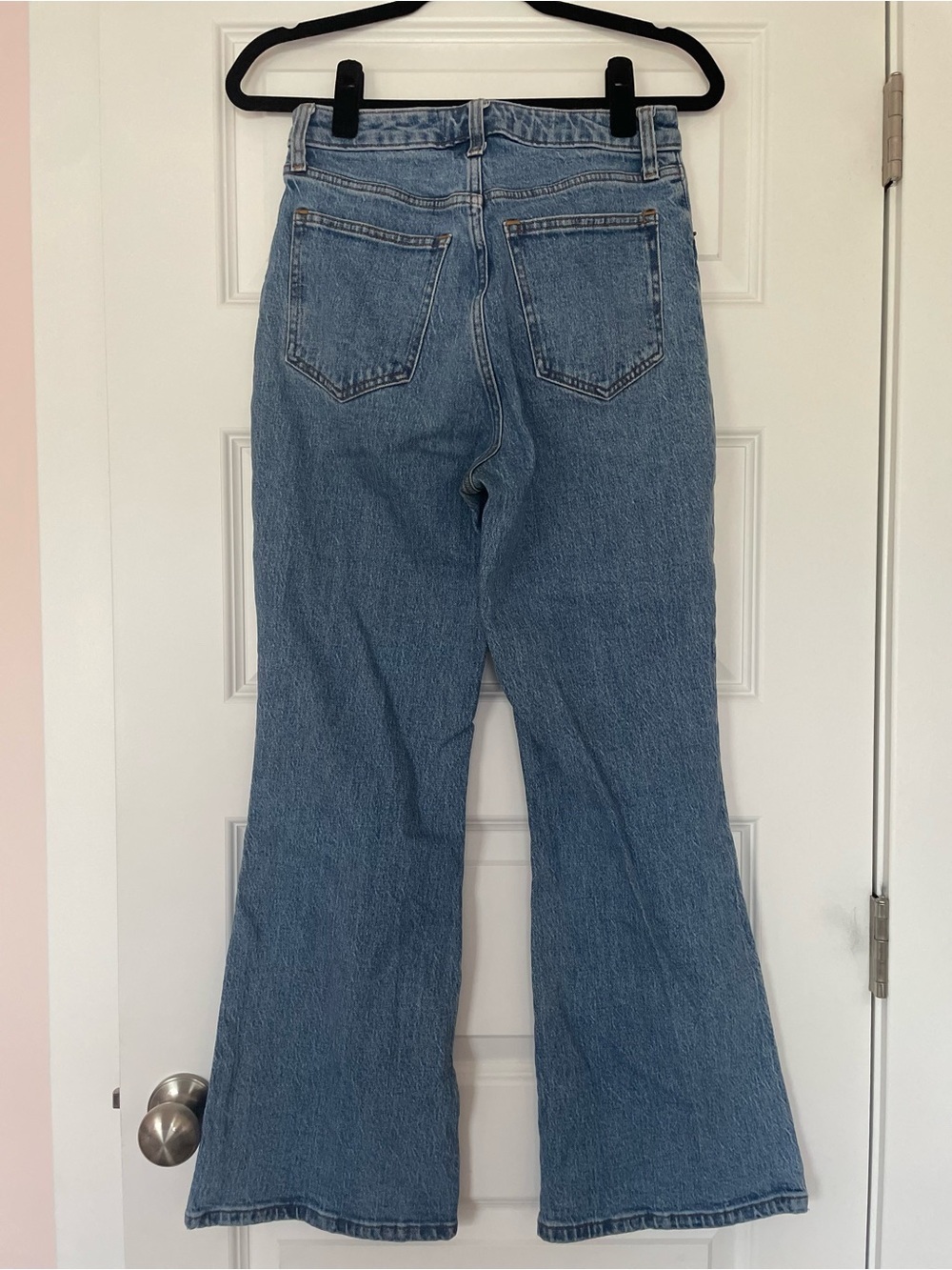 Abercrombie Vintage High-Rise Flare Curve Love Jeans, size 4 short - Picture 4 of 6